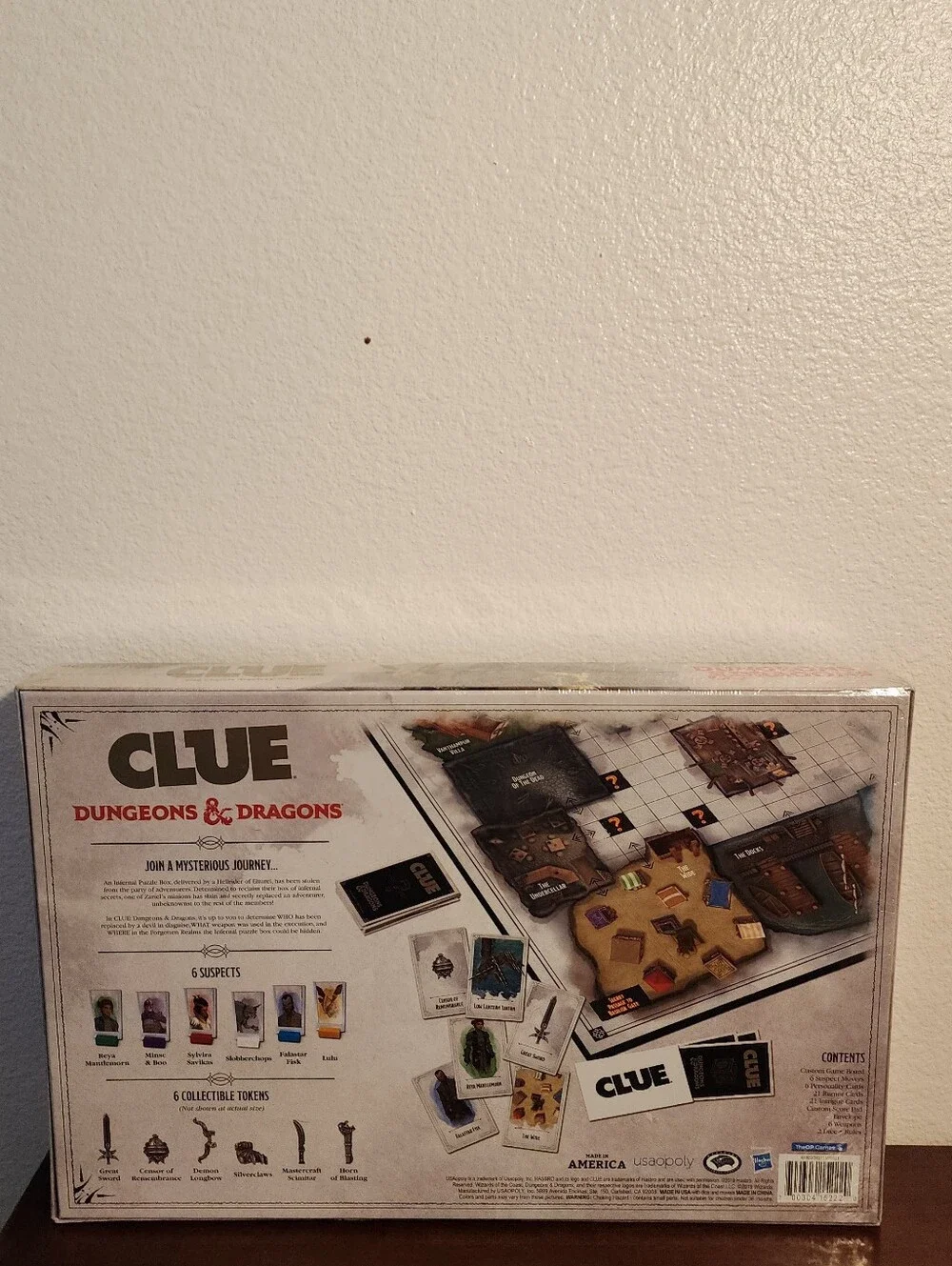 Clue: Dungeons & Dragons Edition Board Game - Black, Gold Artwork